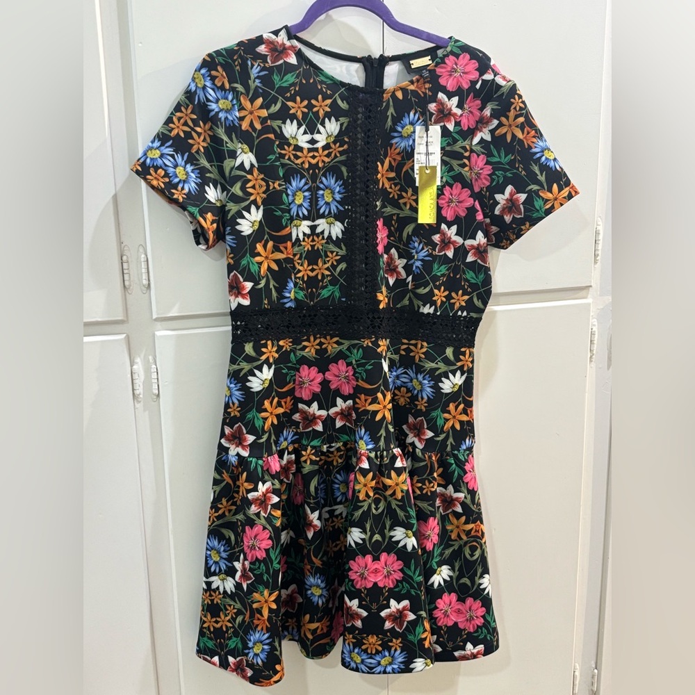 Alexia Admor Black Floral Dress